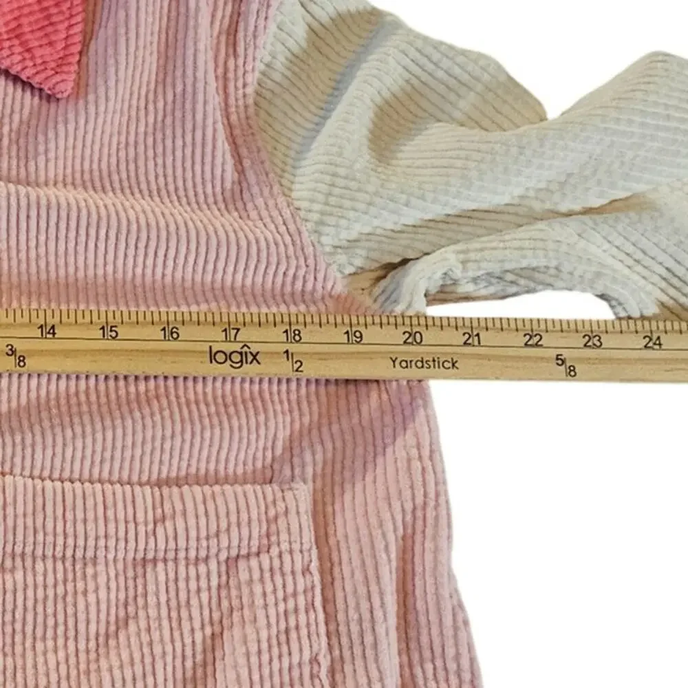 Old Navy Color-Block Corduroy Jacket for Girls, Pink White Size XL (14-16)